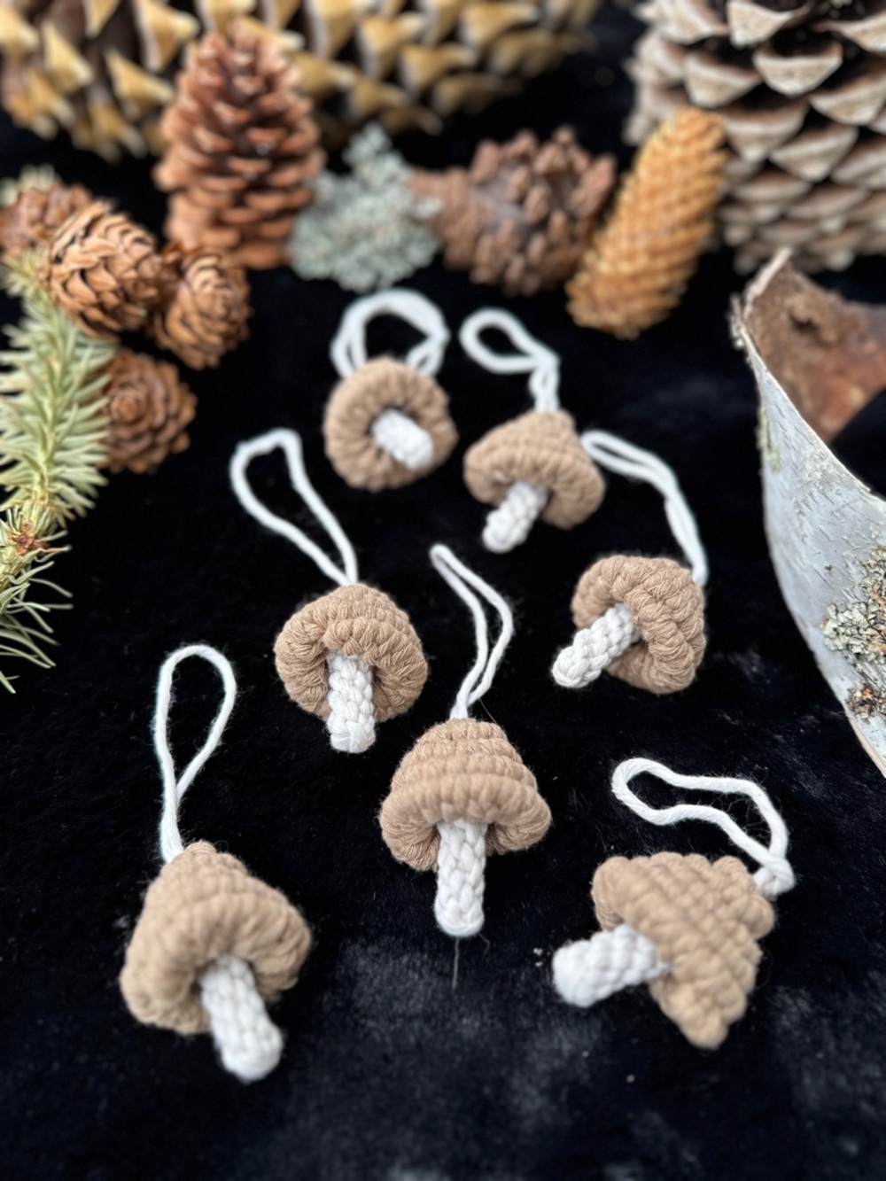 Original GoodVibeGoda Handmade Macramé Mushrooms